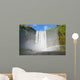 Islanda - cascata Skogafoss con due arcobaleni Wall Mural