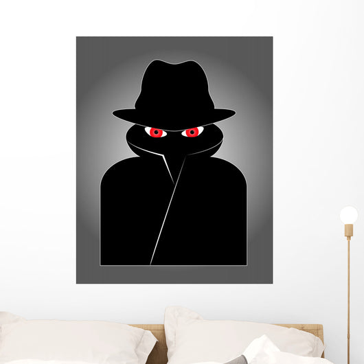 Spy with red eyes Wall Mural