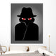 Spy with red eyes Wall Mural