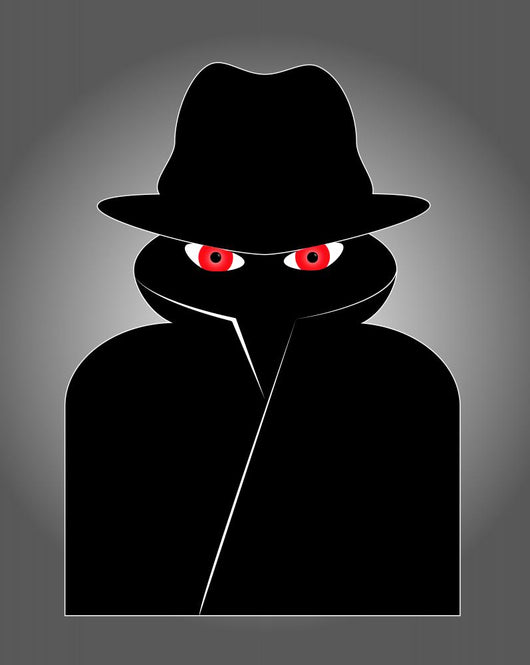 Spy with red eyes Wall Mural