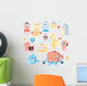 Cute Pastel Monsters Wall Stickers