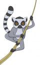 Lemur Cartoon Character Wall Decal