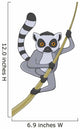 Lemur Cartoon Character Wall Decal