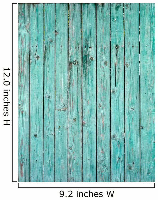 Old Green Plank Fence
