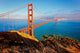 Golden Gate Bridge with hills in the evening light - San Francisco Wall Mural