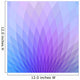 Purple Geometric Floral Wall Mural