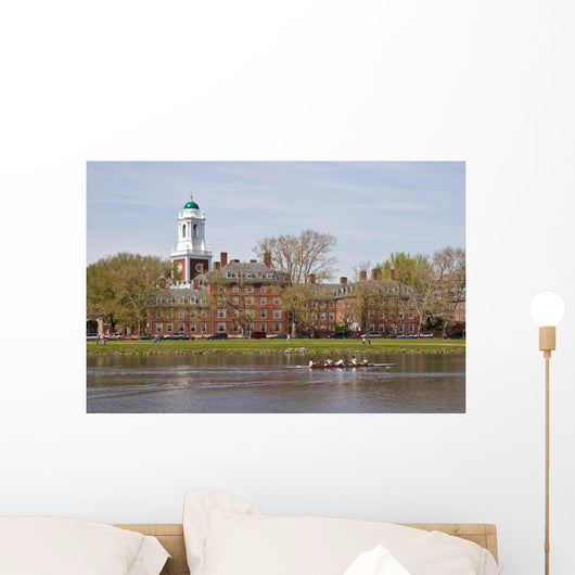 Harvard dorm along the Charles Wall Mural