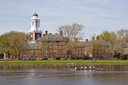 Harvard dorm along the Charles Wall Mural