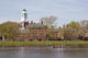 Harvard dorm along the Charles Wall Mural