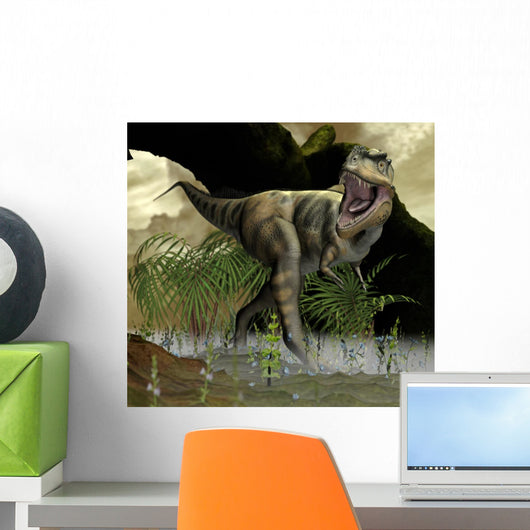 Dinosaurier Urzeitlicher Landschaft Wall Mural