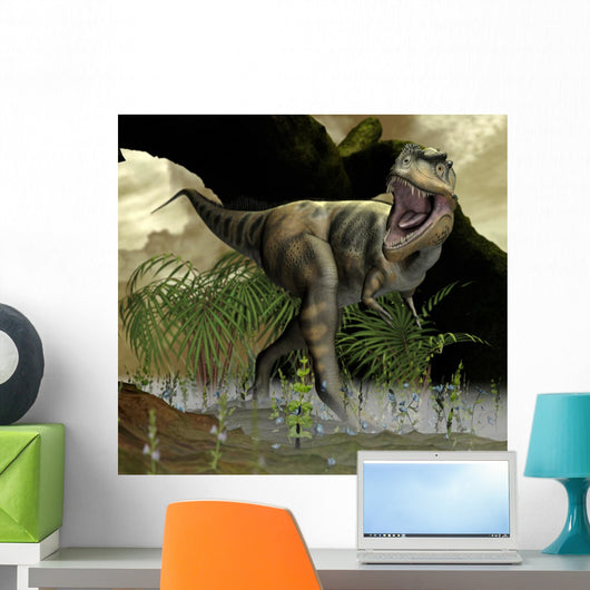 Dinosaurier Urzeitlicher Landschaft Wall Mural