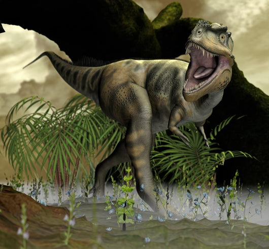 Dinosaurier Urzeitlicher Landschaft Wall Mural
