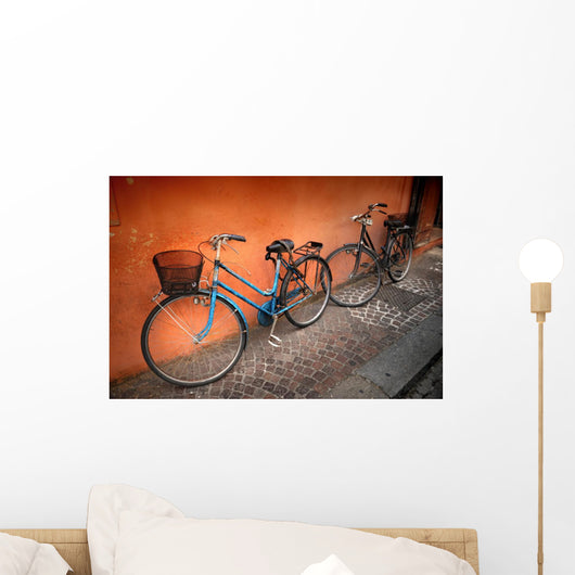 Italian Old-style Bicycles Wall Mural