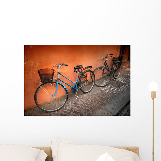 Italian Old-style Bicycles Wall Mural