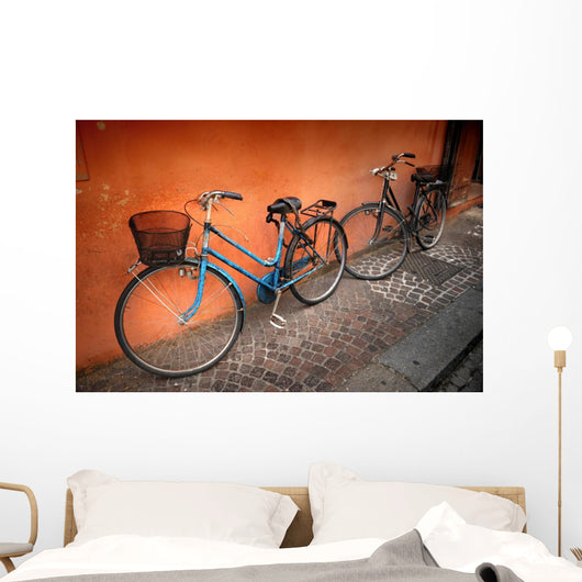 Italian Old-style Bicycles Wall Mural