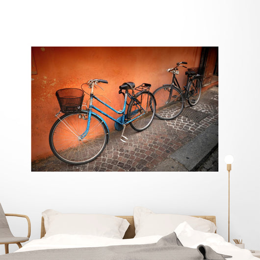 Italian Old-style Bicycles Wall Mural