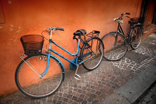 Italian Old-style Bicycles Wall Mural
