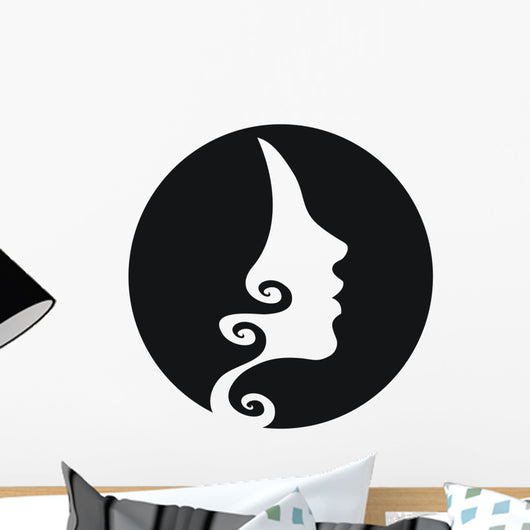 Woman Head Silhouette with