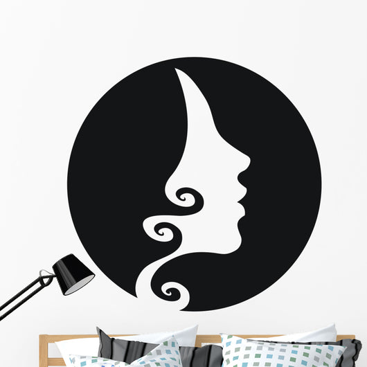 Woman Head Silhouette with
