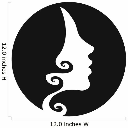 Woman Head Silhouette with
