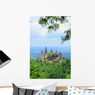 Hohenzollern Castle Swabian Alb shown on a wall