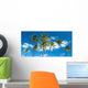 Palm Trees with Azure Wall Mural
