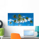 Palm Trees with Azure Wall Mural