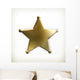 Sheriff star icon Wall Decal