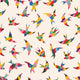 Tessellated Spring birds Wall Mural