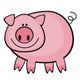 little piggy Wall Decal
