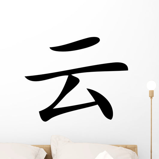 Chinese characters cloud Wall Decal