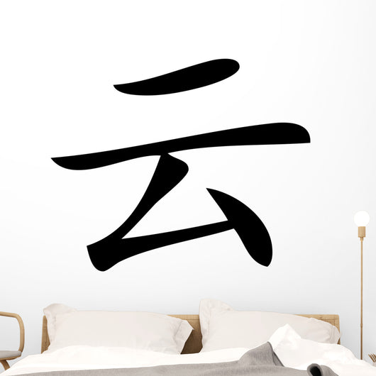 Chinese characters cloud Wall Decal