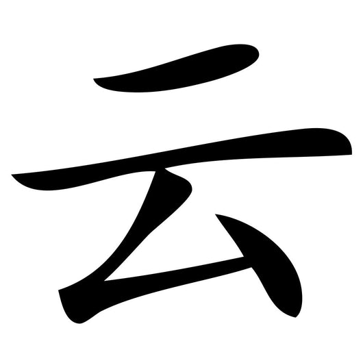 Chinese characters cloud Wall Decal