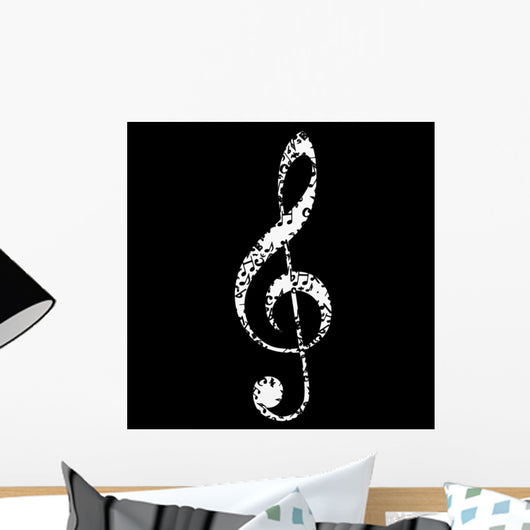Music Notes Note Key Wall Mural