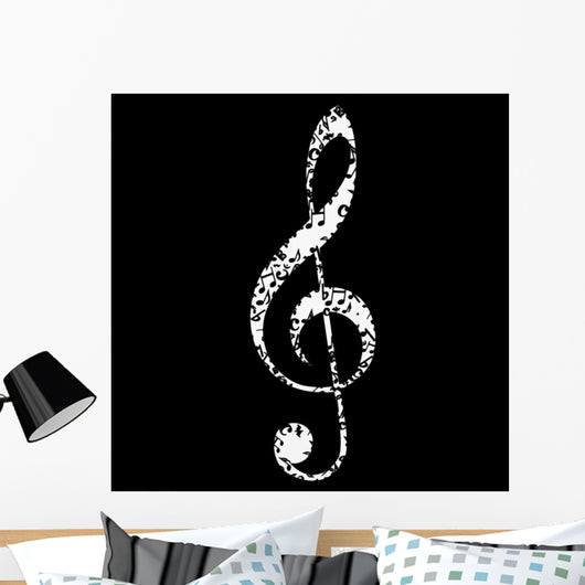 Music Notes Note Key Wall Mural