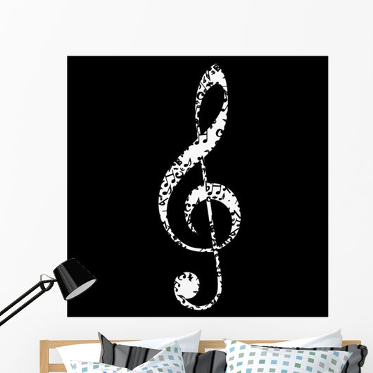 Music Notes Note Key Wall Mural