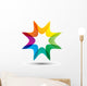 Sharp Star Rainbow Wall Decal