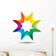Sharp Star Rainbow Wall Decal