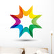 Sharp Star Rainbow Wall Decal