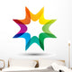 Sharp Star Rainbow Wall Decal