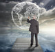 Elegant Businessman Drawing Planet Wall Decal