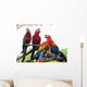 Parrots Wall Mural