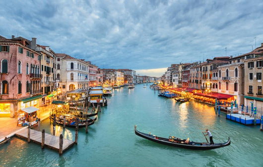 Grand Canal View at Night Venice Wall Mural
