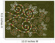 bohemian ethnic floral curves abstract Wall Mural