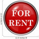 Red round Glossy Icon