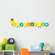 maths caterpillar with numbers 1-10_ vector illustration Wall Decal