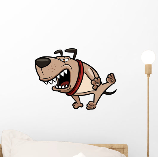 Vector Illustration Angry Dog Wall Decal