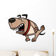 Vector illustration of Angry Dog Wall Decal