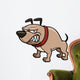 Vector illustration of Angry Dog Wall Decal