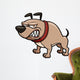 Vector illustration of Angry Dog Wall Decal